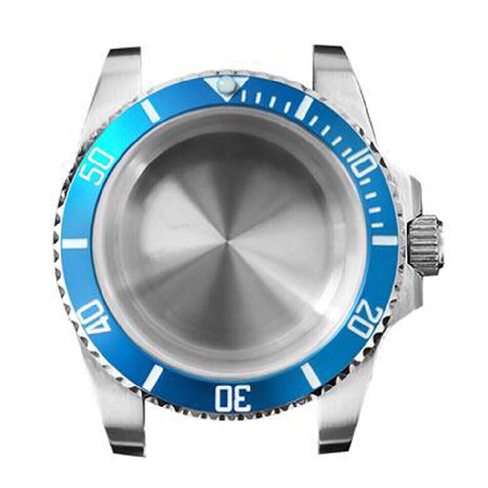 40MM 316L stainless steel watch case with sapphire glass, compatible with NH35 NH36 movements.