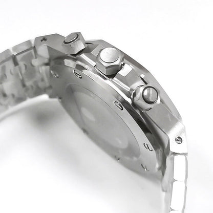 41MM 316L stainless steel watch case and strap with VK63 movement and scratch-resistant sapphire glass.