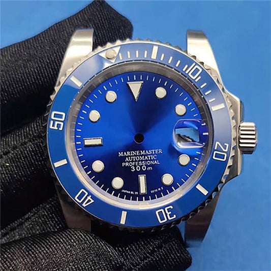 41MM waterproof diving watch case, dial, and bezel compatible with NH35/NH36 movement.