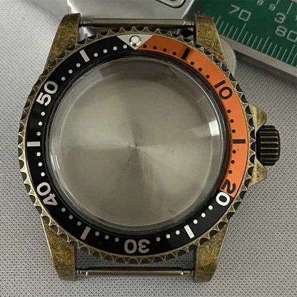 Stainless steel 39.5mm watch case for NH35/NH36 movement, durable design enhancing watch accessories.