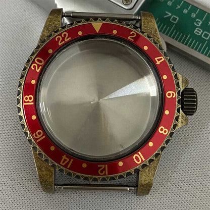 Stainless Steel 39.5mm watch case by 15 Options, fits NH35/NH36 movement, durable and sleek design.