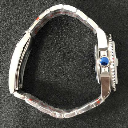 Transparent 40MM sapphire glass watch case and strap for NH35/NH36, available in 22 colors.