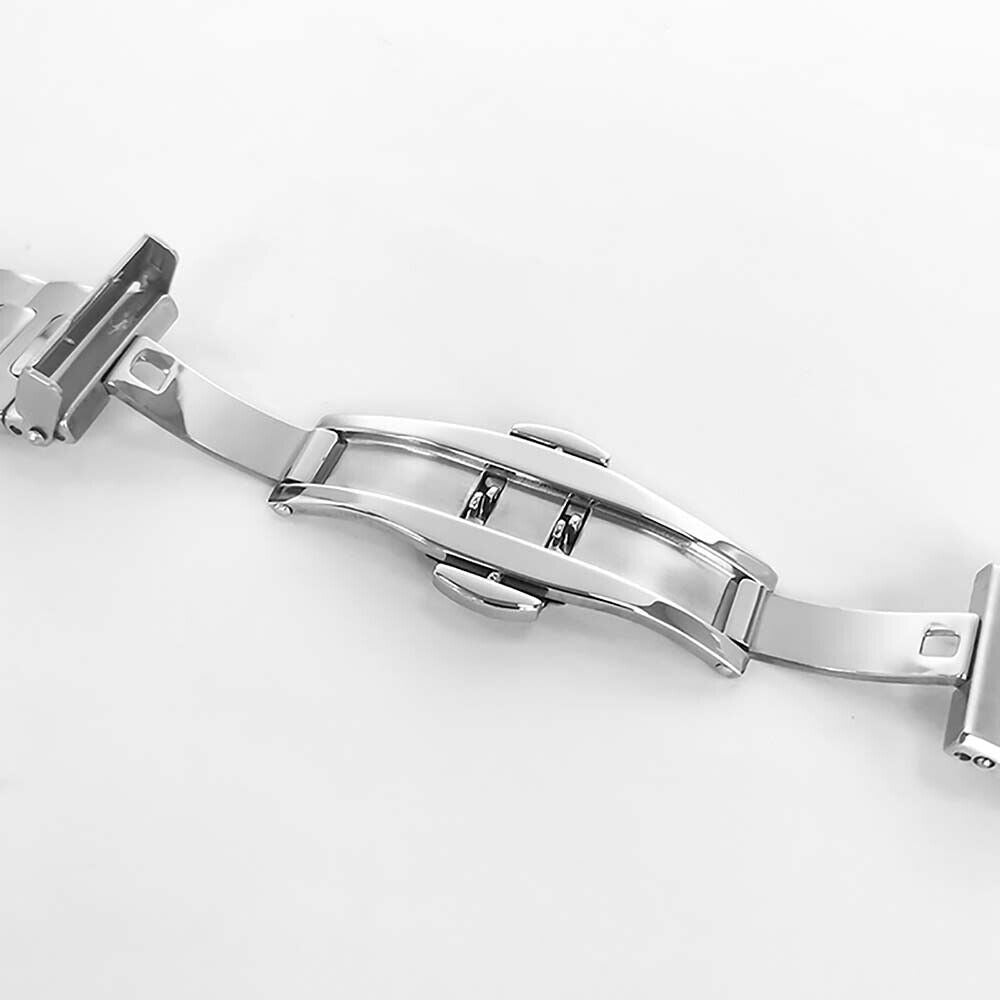 41mm sapphire glass watch case with strap, hands, and dial for NH35/36/4R automatic movements, brand compatible.