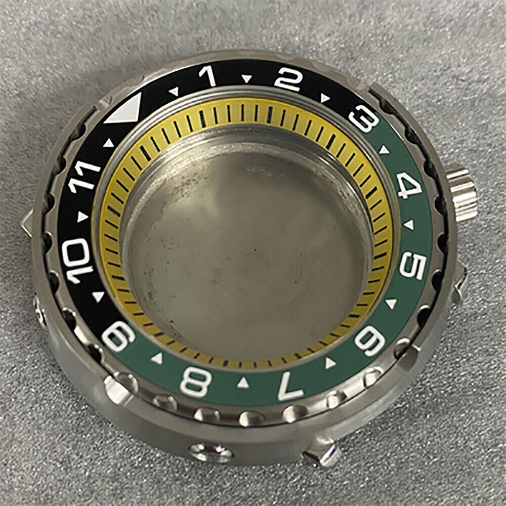 10 Colors 45MM Watch Case Mineral Glass Case Flat Ceramic Ring for NH35/NH36
