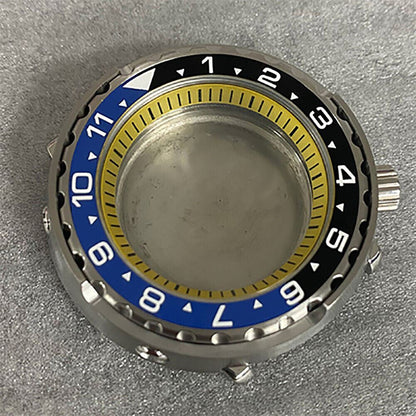 10 Colors 45MM Watch Case Mineral Glass Case Flat Ceramic Ring for NH35/NH36