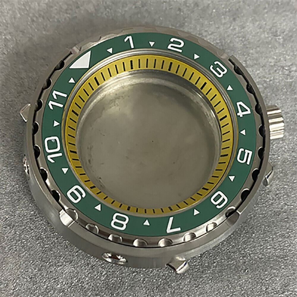 10 Colors 45MM Watch Case Mineral Glass Case Flat Ceramic Ring for NH35/NH36