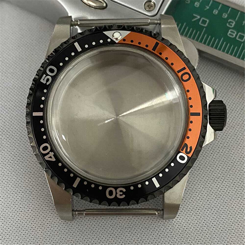 39.5mm PVD bronze retro watch case, 316L stainless steel, compatible with NH35/NH36 movements.