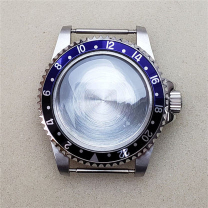 39.5MM stainless steel watch case for NH35/NH36 movement with clear acrylic crystal.