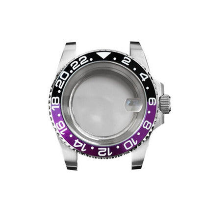 40MM Sapphire magnifying glass watch case, designed for NH35/NH36, durable lens for detailed watch repair.