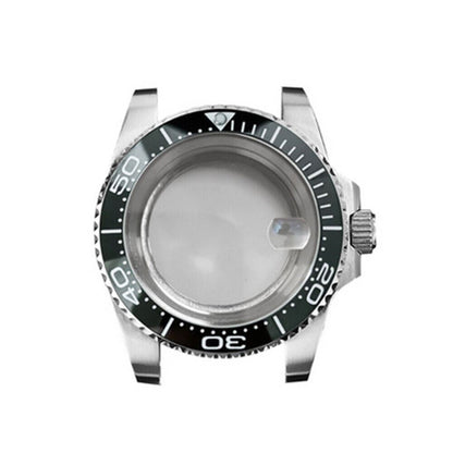 40MM Sapphire magnifying glass watch case, ideal for NH35/NH36 watches, durable and clear for precise maintenance.