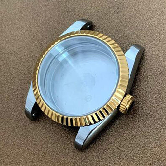 36MM stainless steel watch case with sapphire glass for NH35/NH36/4R automatic movements.