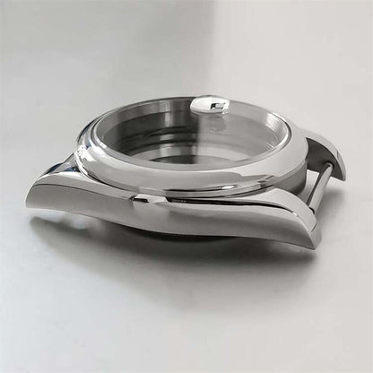 36mm stainless steel watch case and strap, featuring a transparent calendar window, fits NH35/36 movements.