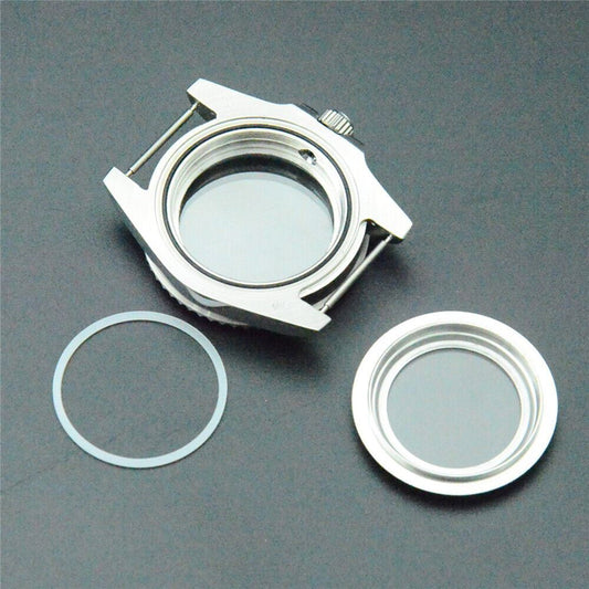 28.5MM 316L steel watch case compatible with NH35/NH36 DG2813/3804 movements for sturdy watch repair.