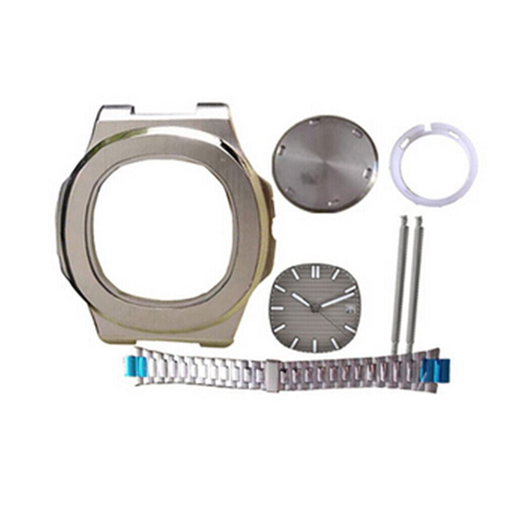 41MM watch case and strap band compatible with Miyota 8205/8215 and 2813/3804 movements, durable design.