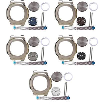 41MM watch case and strap band, compatible with Miyota 8205/8215 & 2813/3804 movements.