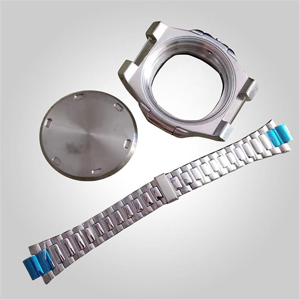 41MM watch case and strap band compatible with Miyota 8205/8215 and 2813/3804 movements, durable design.