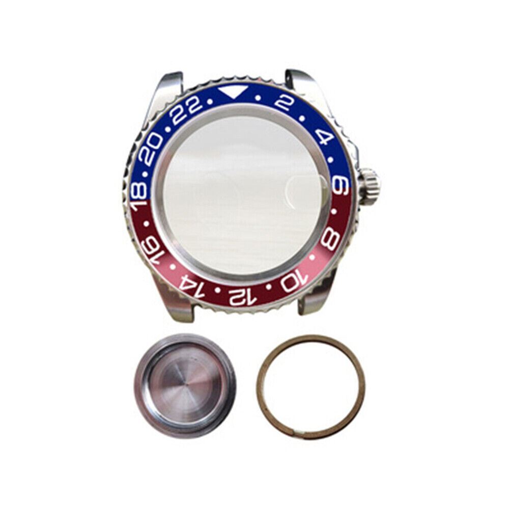 40MM watch case back bezel for MIYOTA 8215 movement, durable stainless steel accessory.