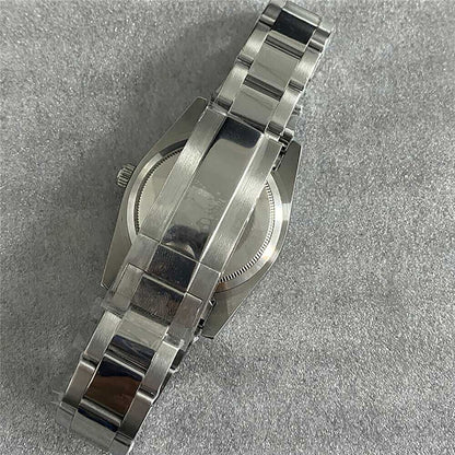 Watch Case+Strap stainless steel sapphire glass watch case and strap for NH35/36/4R movement, durable and stylish accessory.