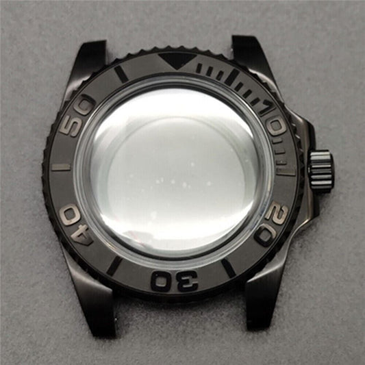 Watch Case Hardened Convex Bubble Mirror Case for NH35/NH36/NH39/NH38 movements, durable design for watch customization.