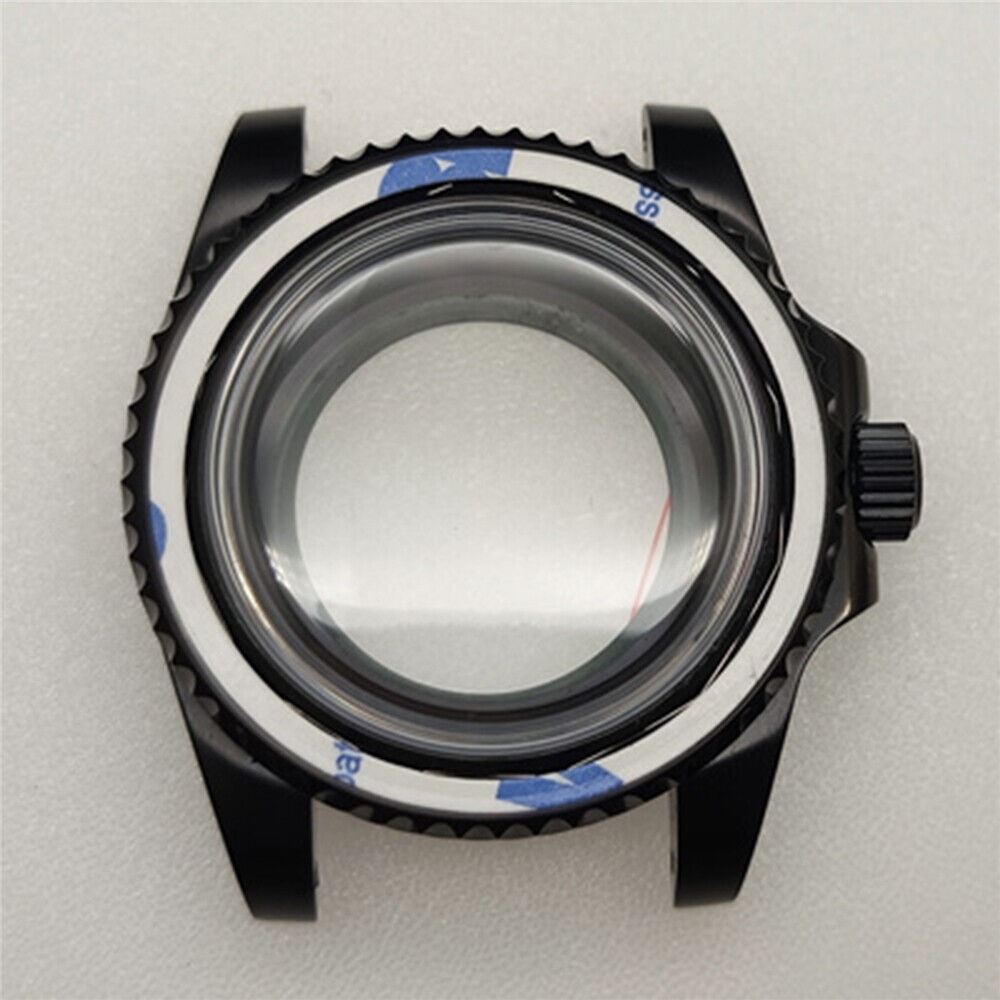 Watch Case Hardened Convex Bubble Mirror Case, compatible with NH35/NH36/NH39/NH38 movements, durable for customization.