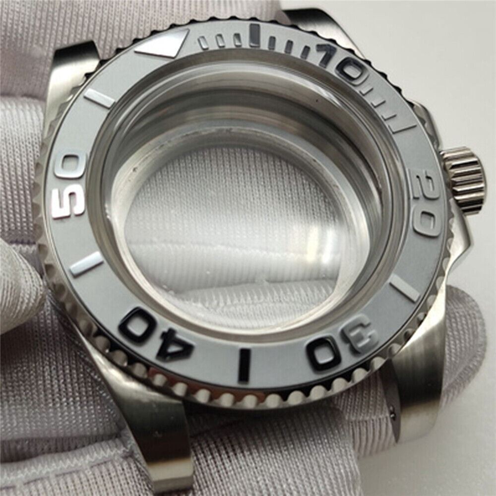 Watch Case Hardened Convex Bubble Mirror Case, durable design for NH35/NH36/NH39/NH38 watch customization.