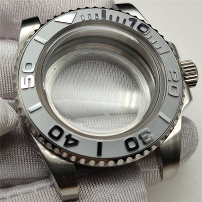 Watch Case Hardened Convex Bubble Mirror Case, durable design for NH35/NH36/NH39/NH38 watch customization.