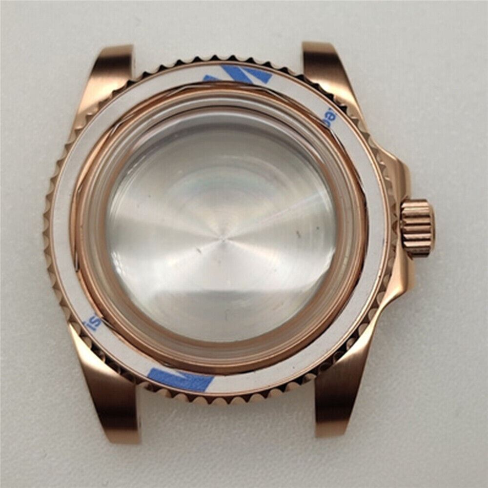 Watch Case Hardened Convex Bubble Mirror Case for NH35/NH36/NH39/NH38 movements, durable design for watch customization.
