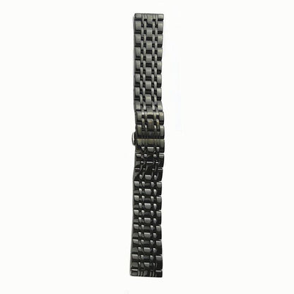 1. Elegant 12mm golden stainless steel watch strap for premium wristwatches.  
