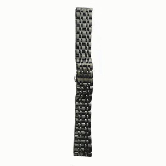 1. Elegant 12mm golden stainless steel watch strap for premium wristwatches.  