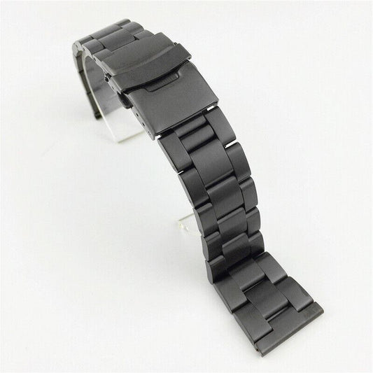 Diving Silk watch band with double lock buckle, available in 18-26mm widths for secure fit and style.