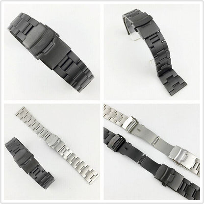 Diving Silk watch band with double lock buckle, available in 18-26mm for secure, stylish fit.