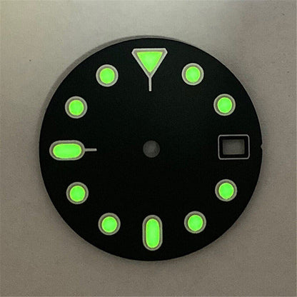 28.5mm Green Luminous Watch Dial for NH35A/NH36/4R36 Watch Movement Orange Dial