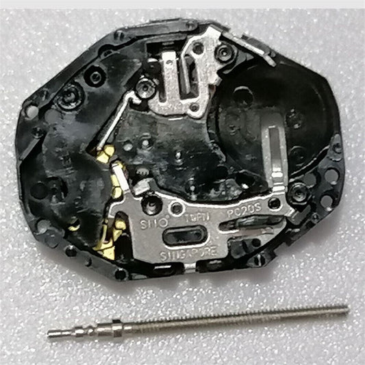 Hattori Epson PC20 quartz watch movement with two hands, precision Japan-made mechanism for accessories