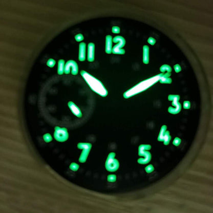 39mm Watch Dial Green Luminous Fit for ETA 6497 Seagull ST3600 Small second@9