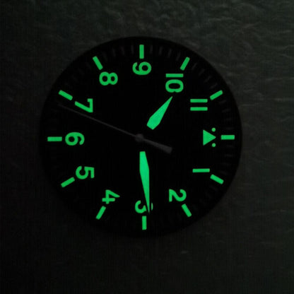 New 35mm Watch Dial Green Luminous With Watch Hands Fit for 8215 8205 Movement