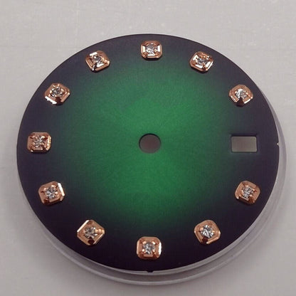 29 mm Zifferblatt ohne Leuchtmasse, geeignet für NH35 NH36 Uhrwerk, Imitation Diamond Nail