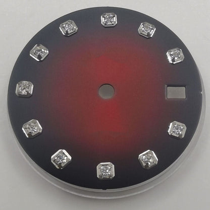 29 mm Zifferblatt ohne Leuchtmasse, geeignet für NH35 NH36 Uhrwerk, Imitation Diamond Nail
