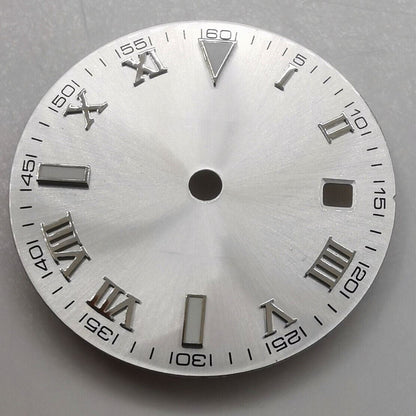 Green luminous 29.2mm watch dial for ETA2824, Miyota 8200, and DG2813 movements, perfect for watch repairs.