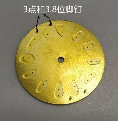Nature Shell 29mm Watch Dial Green Luminous Suitable for NH35 Movement B-1