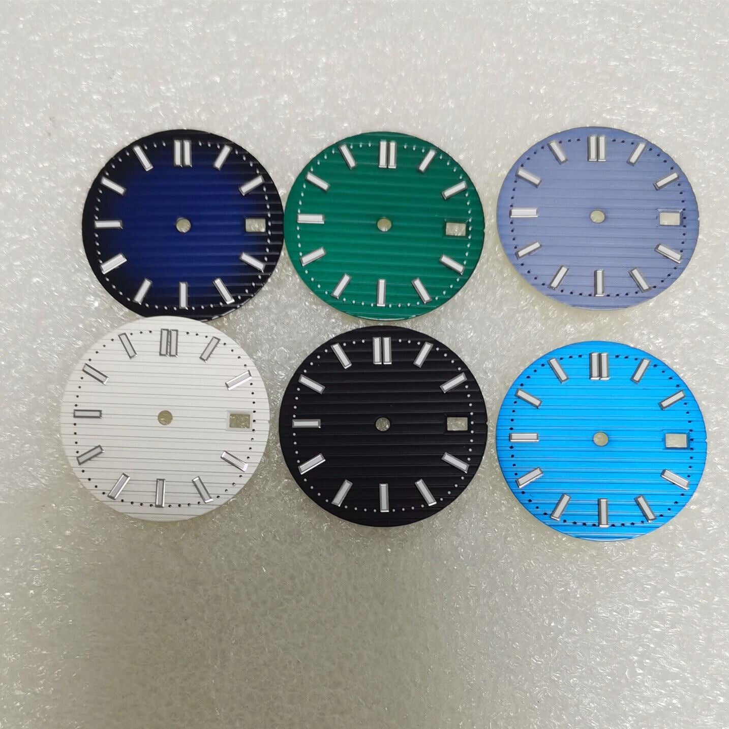 Nouveau cadran de montre 29,7 mm vert lumineux adapté au mouvement NH35 NH36 #B-6