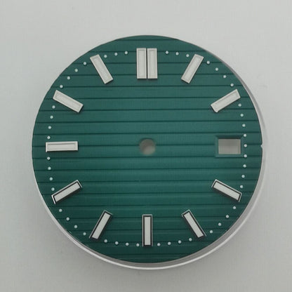 Nouveau cadran de montre 29,7 mm vert lumineux adapté au mouvement NH35 NH36 #B-6