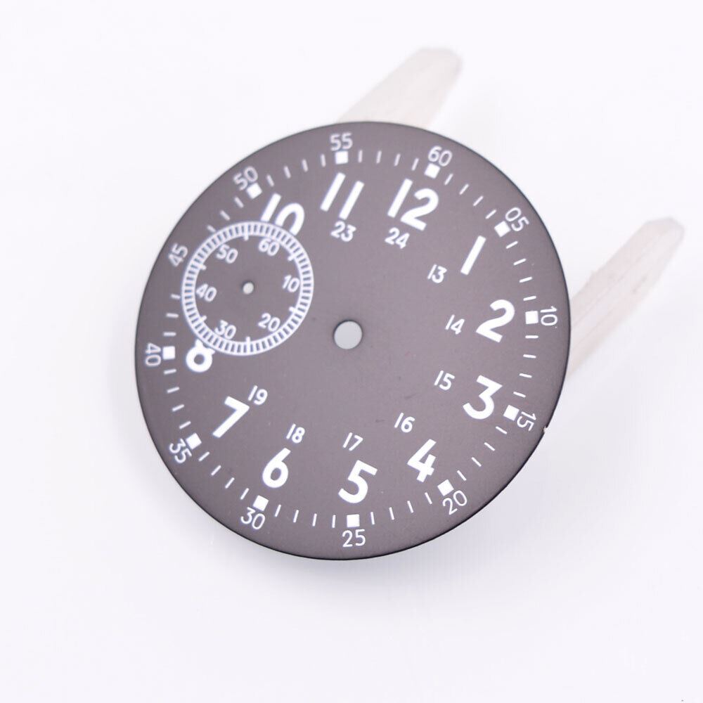 38.90mm Green Luminous Black Watch Dial Fit for ETA 6497 ST3600 Movement