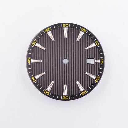 Green luminous watch dial for NH35/35A NH36/36A movement, AB-3 brand precision fit.