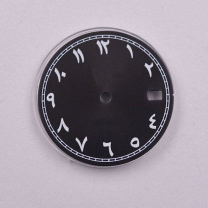 Cadran de montre à chiffres arabes de 28,50 mm, compatible avec le mouvement NH35 NH35A AB-4