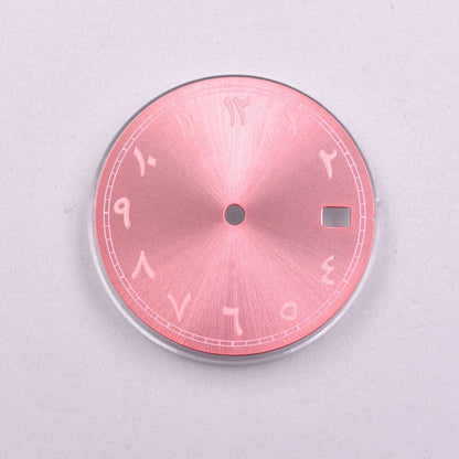 Cadran de montre à chiffres arabes de 28,50 mm, compatible avec le mouvement NH35 NH35A AB-4