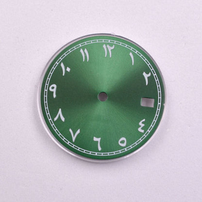 Cadran de montre à chiffres arabes de 28,50 mm, compatible avec le mouvement NH35 NH35A AB-4