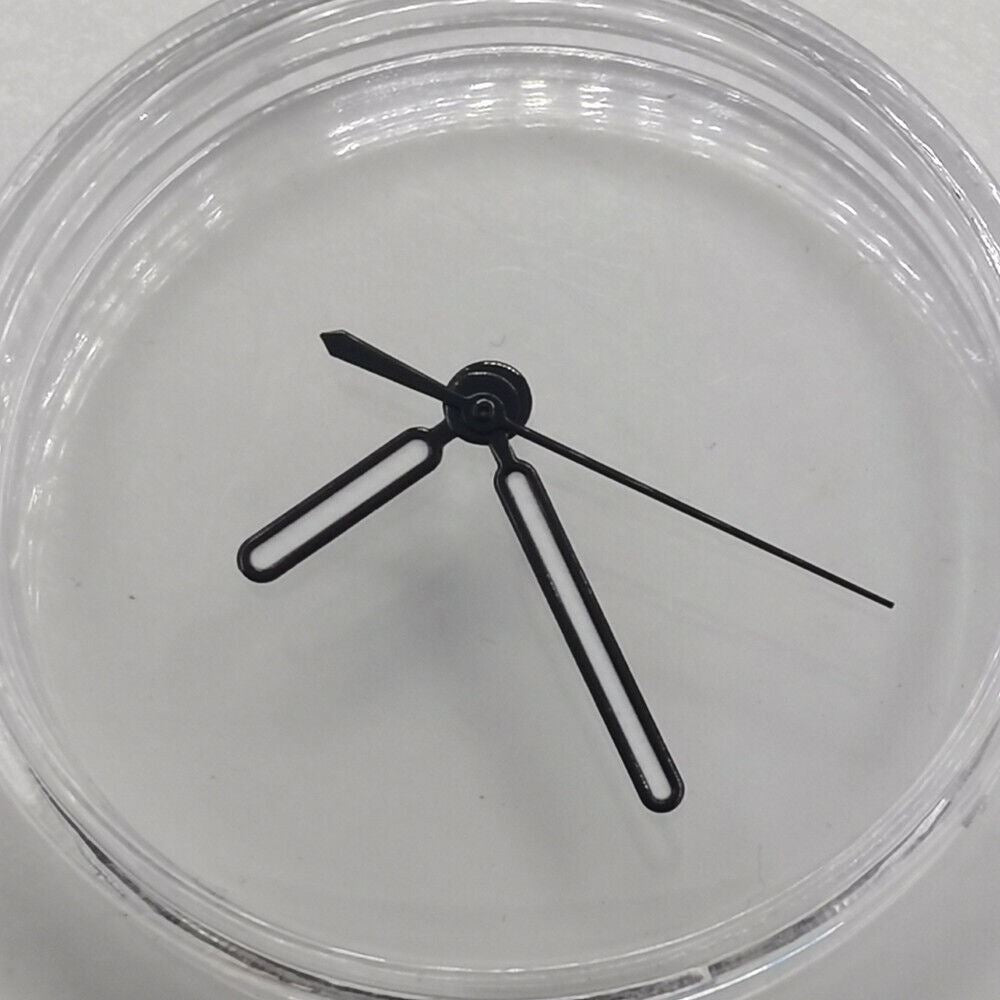 MYT green luminous watch hands set for NH35 NH36 movements, enhancing time visibility in low light.