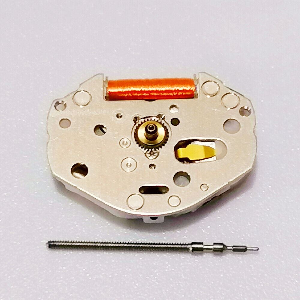 Mouvement à quartz Miyota 2035 à 3 aiguilles avec tige de montre.