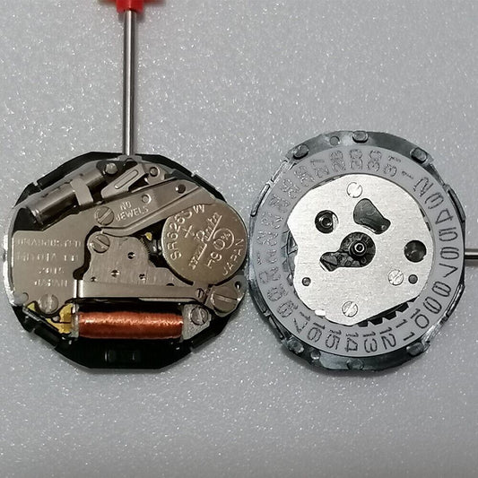 Mouvement à quartz Miyota 2015 neuf, 3 aiguilles, date à 3 heures, mouvement avec tige de montre