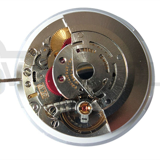 SA 3130 China Made watch with blue balance spring, mechanical automatic movement for precise timekeeping.
